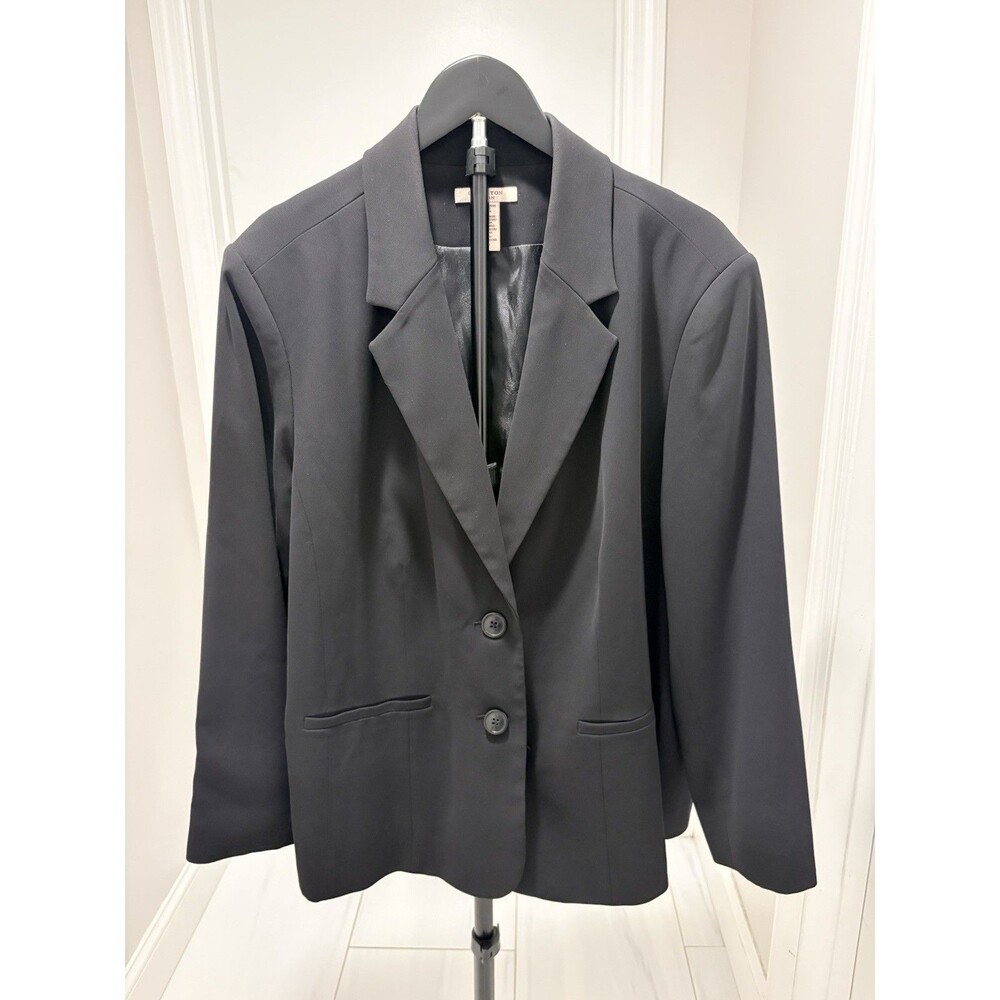Covington Blazer Women’s Size 22W Black Professional Suit Lined Jacket